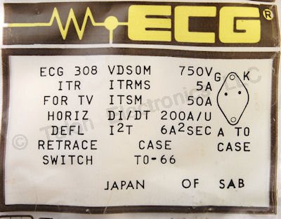  ECG308 Deflection SCR/ITR for TV