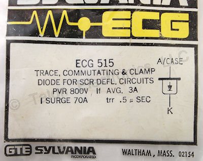  ECG515 Silicon Commutating Diode  800V 3A