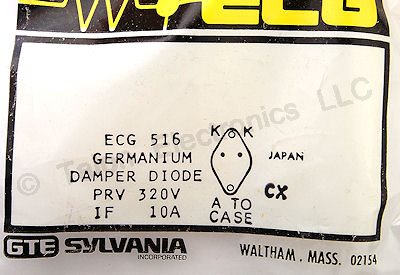 ECG516 Germanium Damper Diode