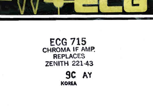  ECG715 TV Chroma IF Amp IC