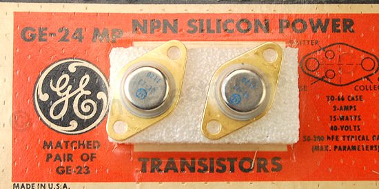  GE-24MP Matched Pair of NPN Silicon Power Transistors