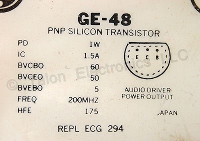  GE-48 PNP Silicon Transistor