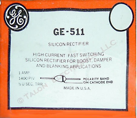     GE-511 1400V 1A Silicon Axial Fast Recovery Diode