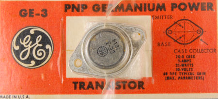      GE-3 PNP Germanium Power Transistor