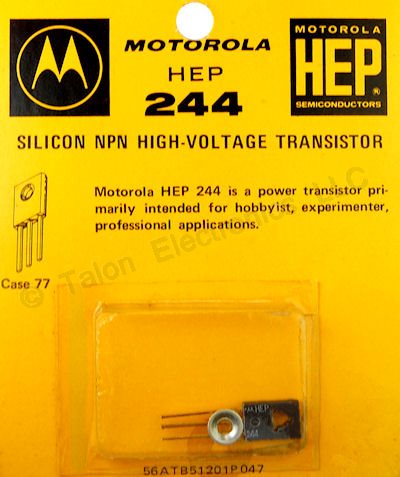 HEP-244 Silicon NPN Transistor - MJE340 Replacement