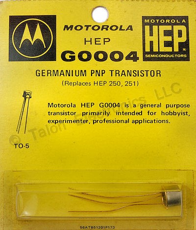 HEP-G0004 PNP Germanium Transistor