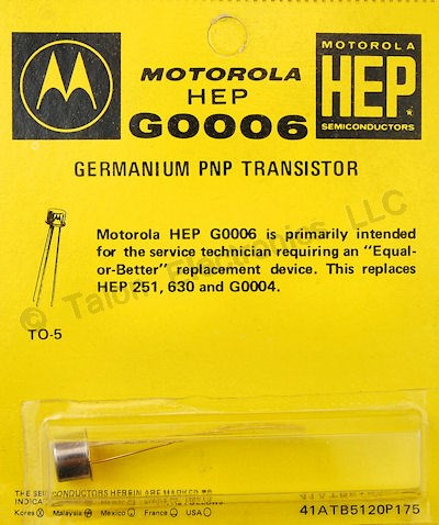 HEP-G0006 PNP Germanium Transistor
