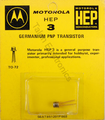  HEP-3 PNP Germanium Transistor HEP3