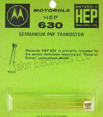 HEP-630 PNP Germanium Transistor