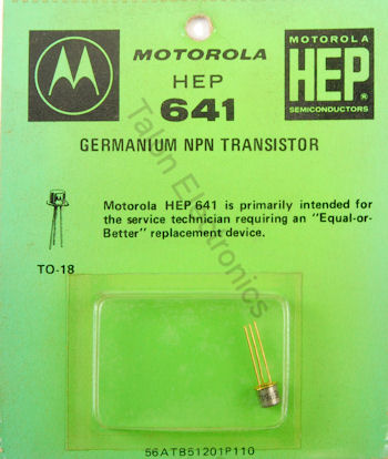 HEP-641 NPN Germanium Transistor