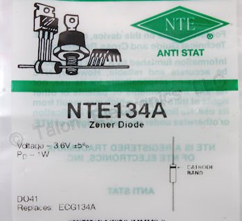   NTE134A 3.6V 1 Watt Zener Diode