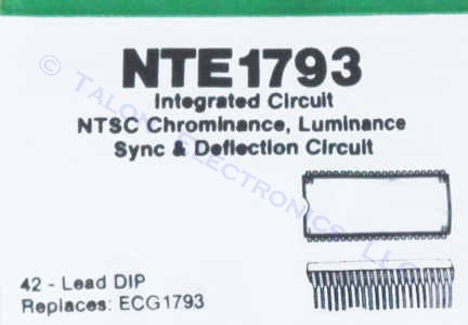 NTE1793 IC-TV Video Chroma and Luminance Circuit