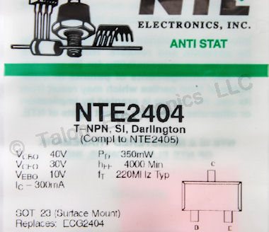 NTE2404 Surface Mount Silicon NPN Transistor