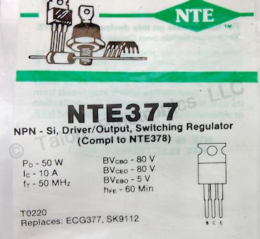   NTE377 NPN Power Transistor