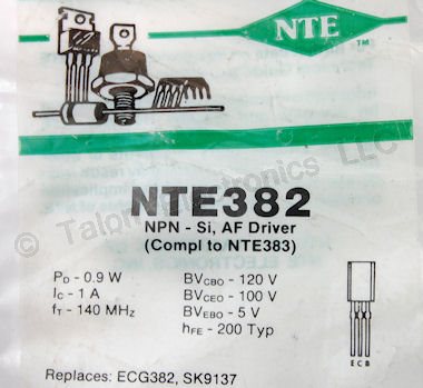   NTE382  NPN Silicon Transistor