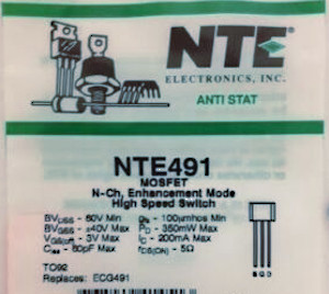   NTE491  N-Channel Enhancement Mode MOSFET