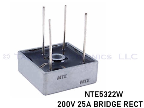  NTE5322W Bridge Rectifier Diode 200V 25A