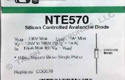    NTE570 130 Volt 1A Controlled Avalanche Diode