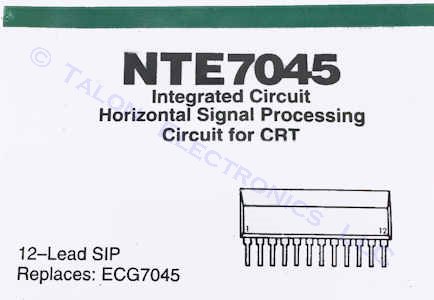 NTE7045  TV Horizontal Signal Processor IC