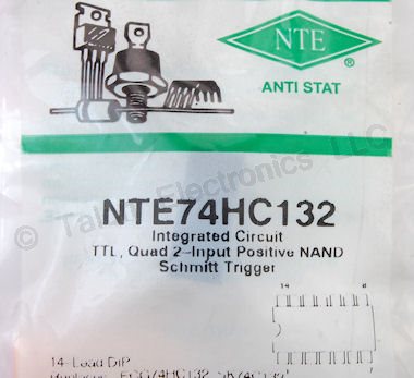 HC132 - NTE74HC132 Quad 2-input NAND IC - 74HC132