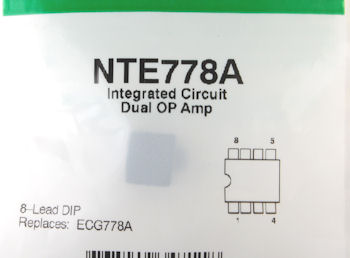   NTE778A  Dual Op Amp IC - 1458/4558 Equivalent