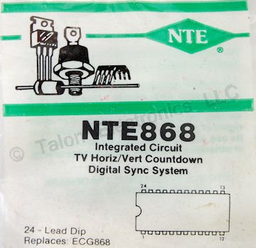  NTE868 TV Horizontal / Vertical Processor IC