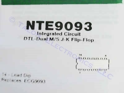 NTE9093 DTL IC - Dual J-K Flip-Flop