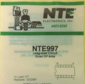  NTE997 Quad Operational Amplifier - RC4136 Equivalent