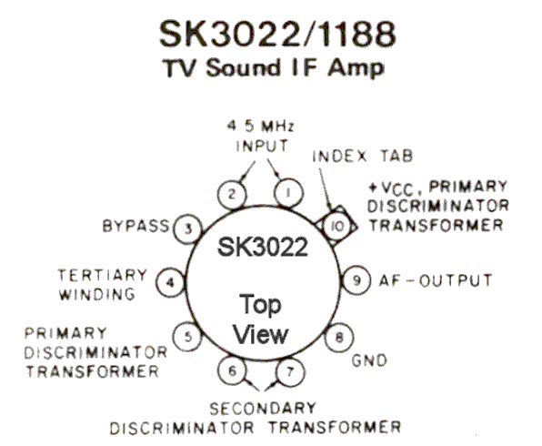   SK3022 TV Audio Integrated Circuit