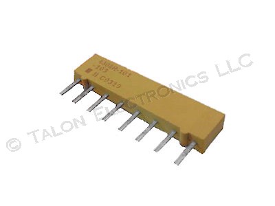  10K ohm 8 Pin Bussed Resistor Network Bourns 4308R-101-103