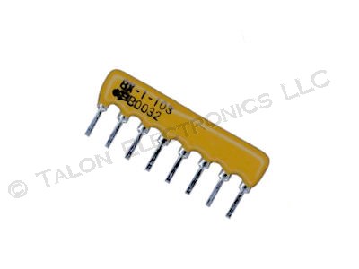  10K ohm 8 Pin SIP Bussed Resistor Network 4608X-1-103