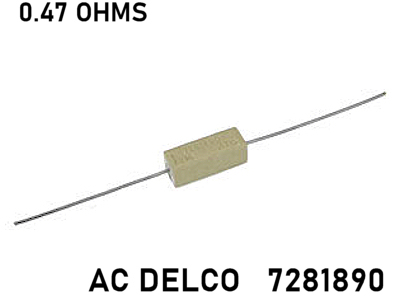       Delco 0.47 Ohm Fuse Resistor 7281890