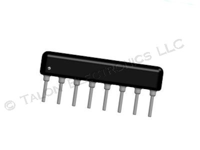    220 ohm 8 Pin Isolated Resistor Network (Pkg of 15)