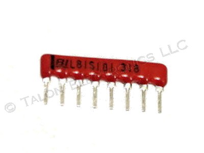    100 ohm 8 Pin SIP Bussed Resistor Network BI Technologies L081S-101