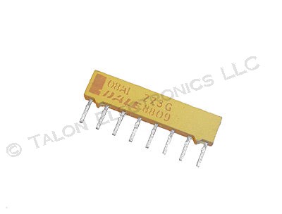  22K ohm 8 Pin SIP Bussed Resistor Network Dale Vishay MSP08A01-223G