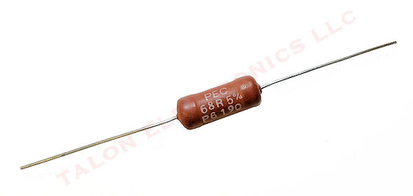 68 ohm 6 Watt  Axial Wirewound Power Resistor