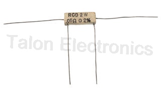      0.05 ohm 2 Watt RCD Axial /Radial Current Sense Resistor