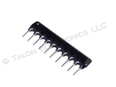  33K ohm 10 Pin SIP Bussed Resistor Network Royal Ohm RNLA10G333