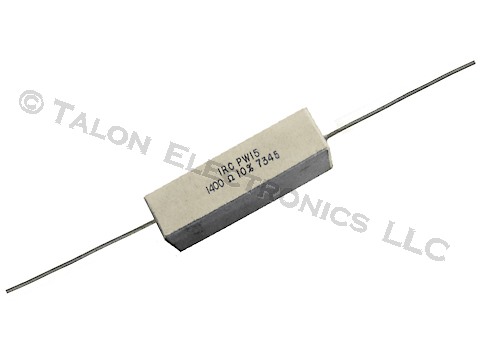  1400 ohms 15W Axial Wirewound Power Resistor