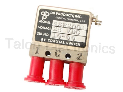         28VDC SPDT RF Coaxial Switch with SMA Connectors DB Products 2SF2001