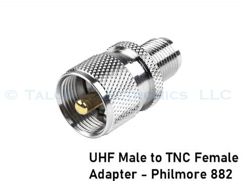 UHF Male to TNC Female Adapter- Philmore 882