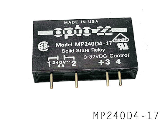 OPTO 22 MP240D4-17 Solid State Relay 220V 4A - 3 to 24 VDC control