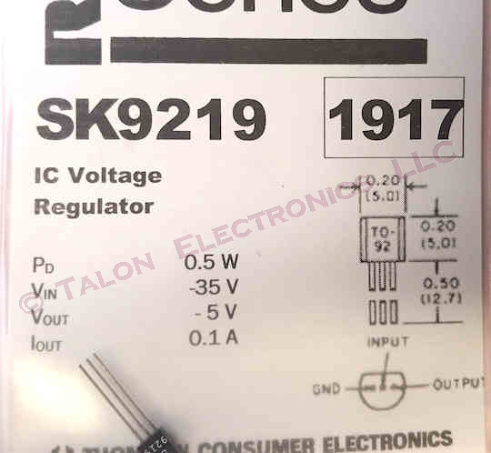  SK9219 Negative 5V Voltage Regulator Integrated Circuit - 79L05