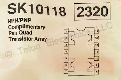 SK10118 Quad Complementary Pair Transistor  NTE2320