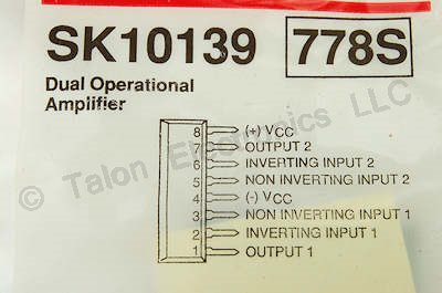 SK10139 Internally Compensated Dual Op Amp  NTE778S
