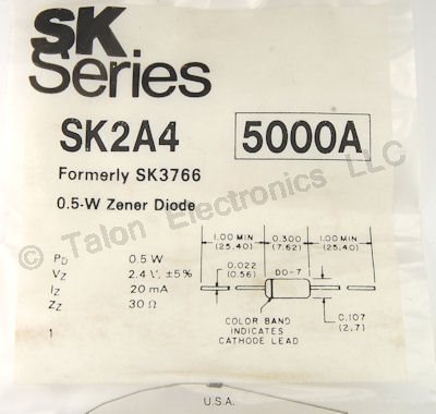      SK2A4 2.4V 500mW Zener Diode