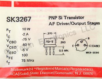   SK3267 PNP Silicon Transistor