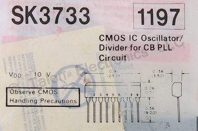   SK3733 Oscillator-Divider Integrated Circuit
