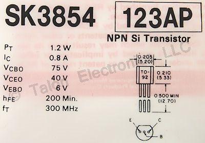  SK3854 NPN Silicon Transistor