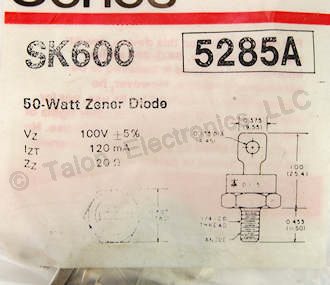    SK600 100V 50W Zener Diode